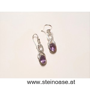 Ohrhänger Amethyst facettiert